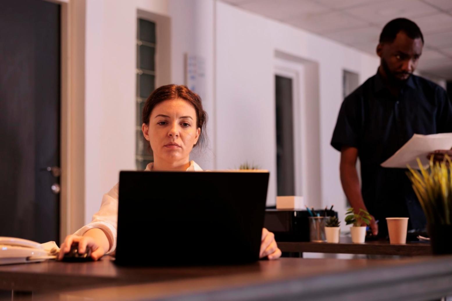 Budget planning workspace with financial documents and calculator