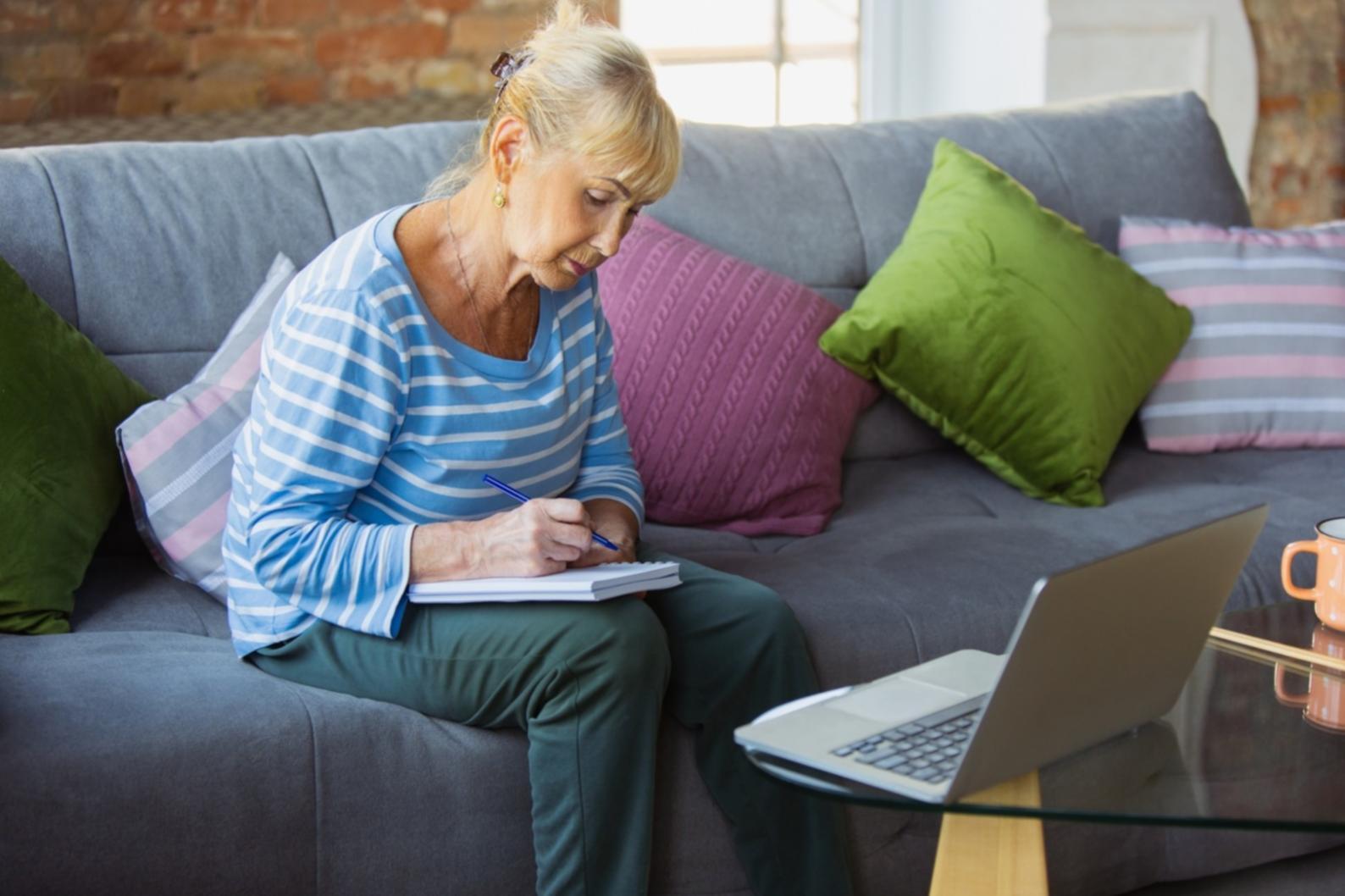 Financial tracking workspace showing budget planning materials